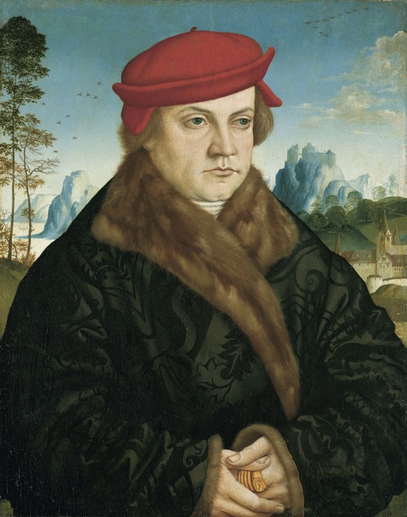 Andreas Haider, Bildnis eines Mannes mit rotem Barett