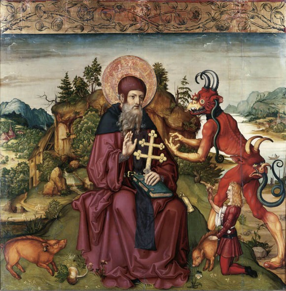 Zürcher Veilchenmeister, Der heilige Antonius Abbas