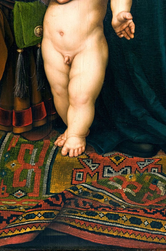Hans Holbein the Younger, Madonna of the Lord Mayor Jacob Meyer zum Hasen (Detail)